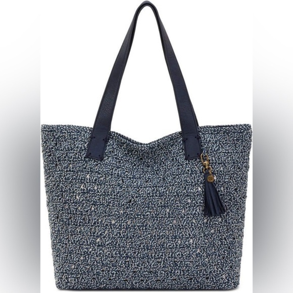The Sak Fairmont Crochet and Leather Tote